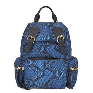 Burberry Python Print Rucksack